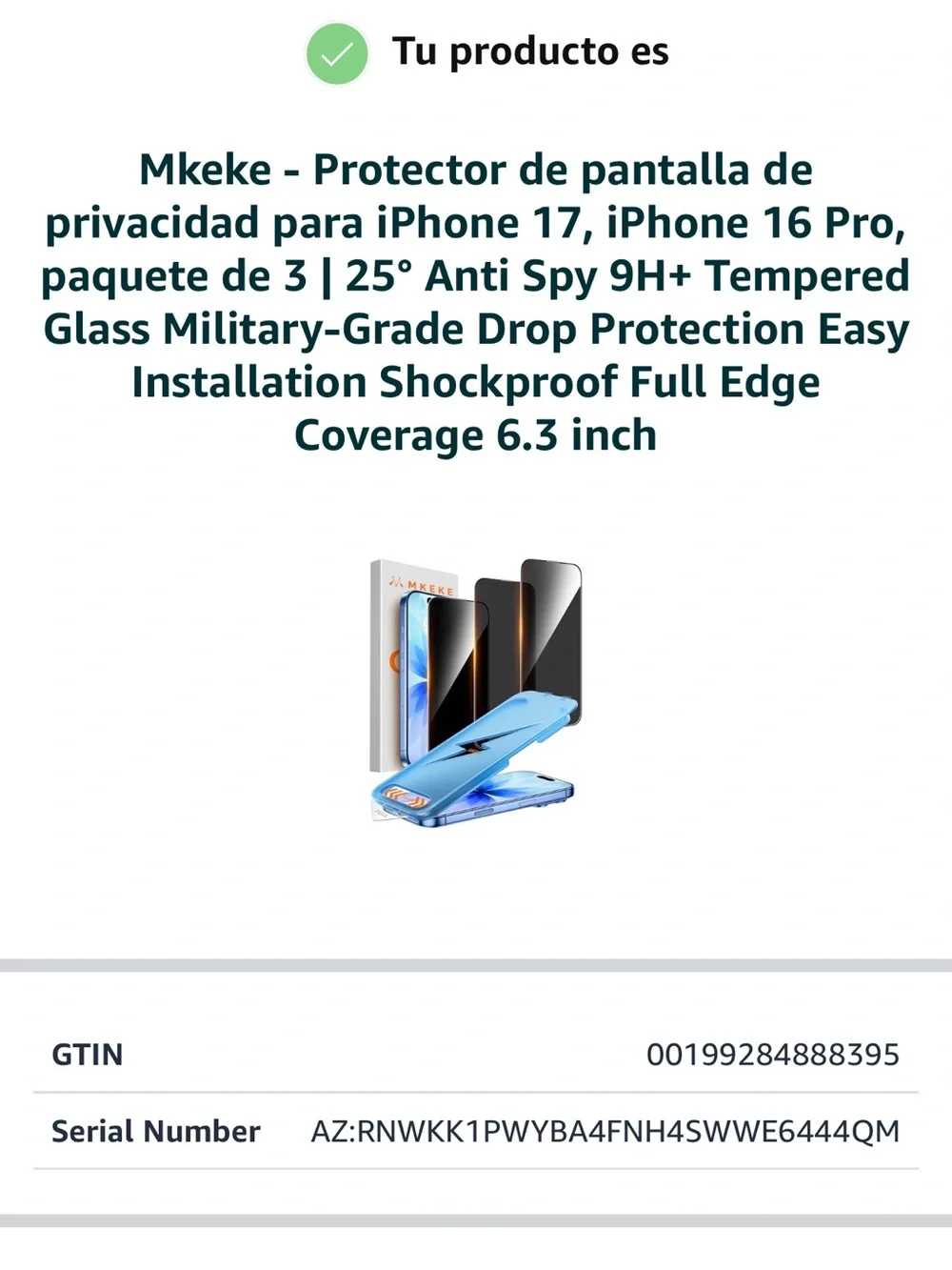 For IPhone 16/17 White Tempered Glass Screen Protector - 9H Scratch Resistant